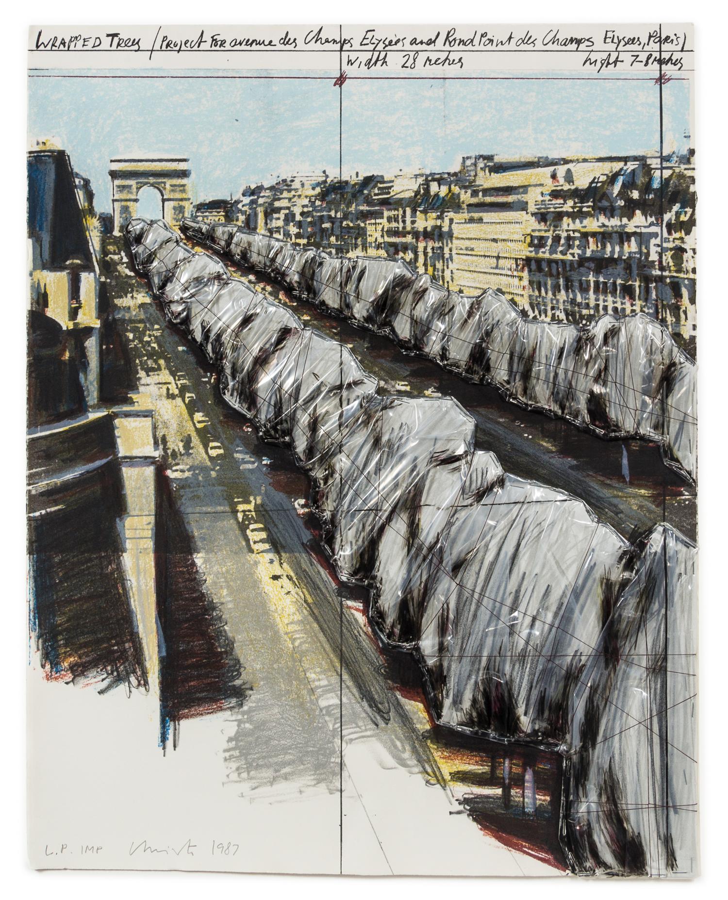 Christo and Jeanne-Claude, (Bulgarian/American, b. 1935), Wrapped Trees, 1987