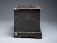 A Country Grayish Green Painted Pine Miniature Blanket Chest