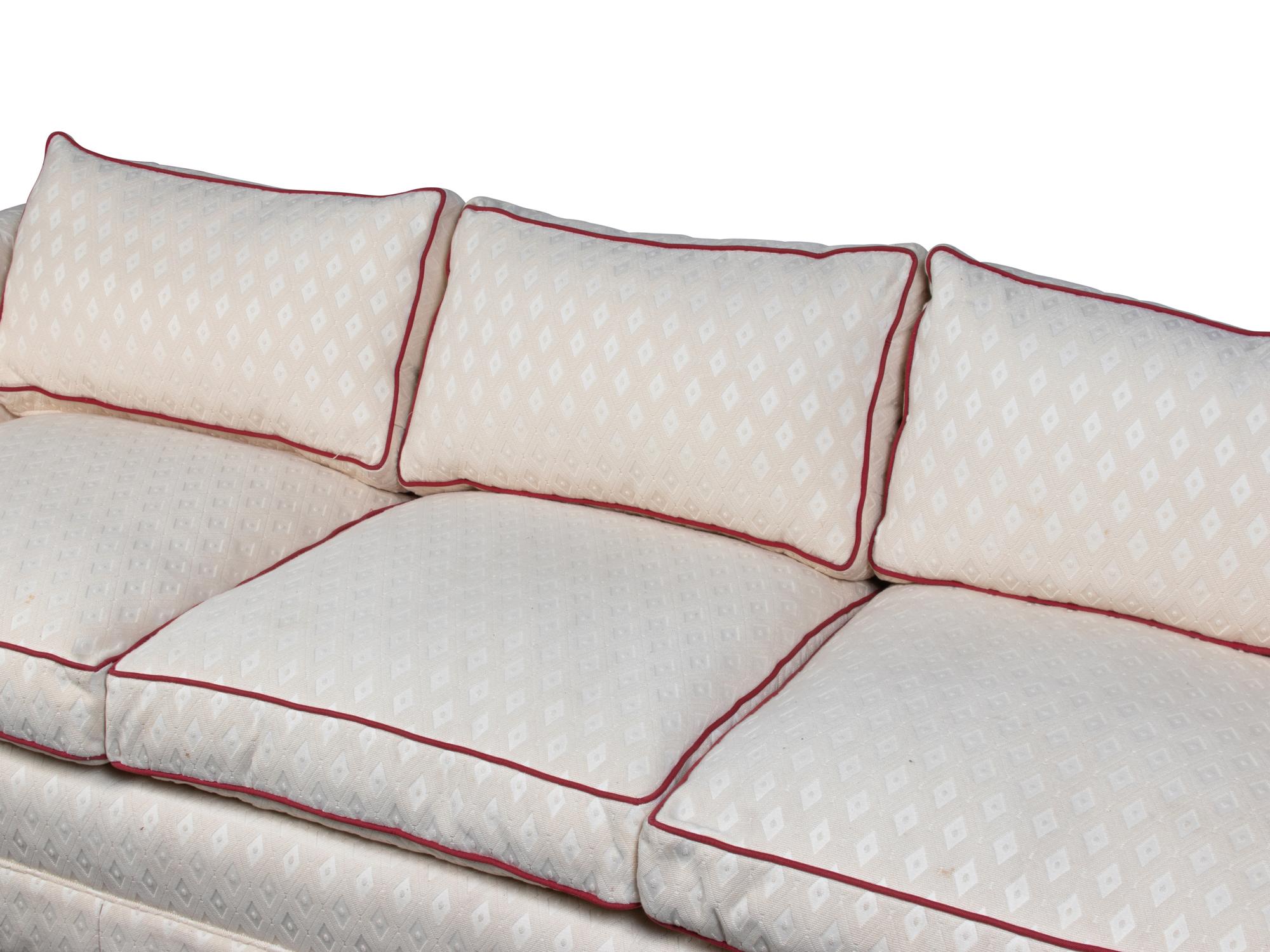 An Upholstered Three-Seat Sofa