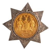[FRATERNAL ORDERS]. Ancient Order of Foresters silver medal.