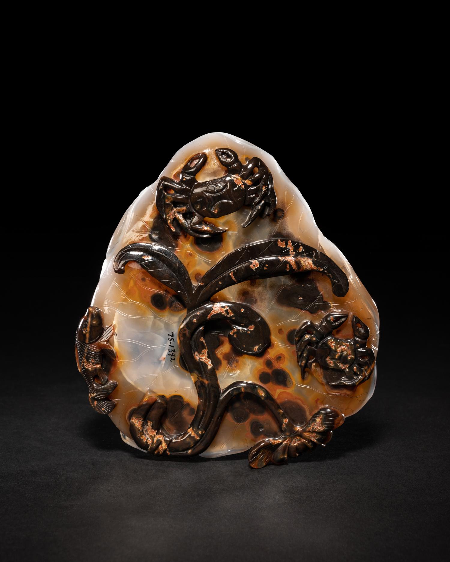 Three Chinese Carved Hardstone Vessels