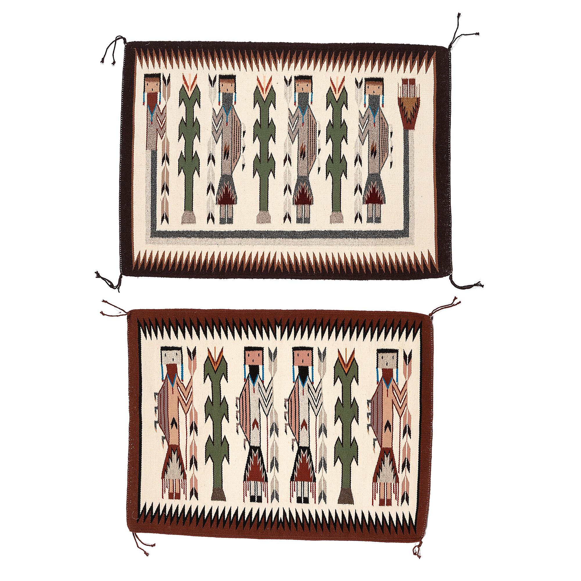 Navajo Humpback Yei Weavings / Rugs