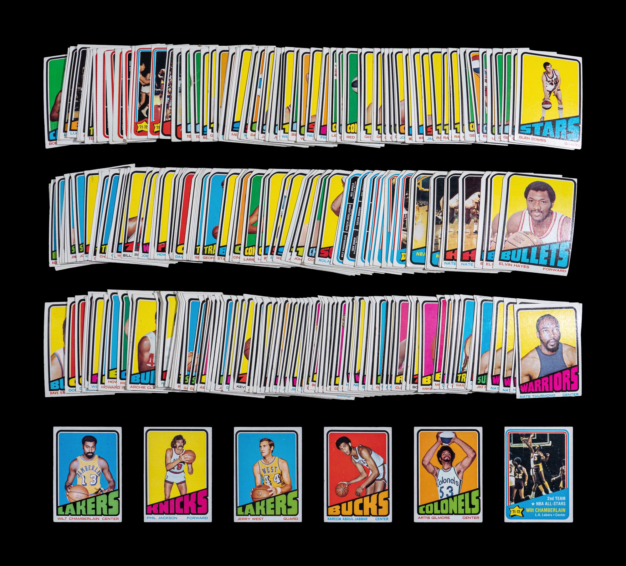 A Partial Set of 1972-73 Topps Basketball Cards (183/264) With Duplicates,