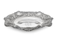 An American Silver Oyster Dish