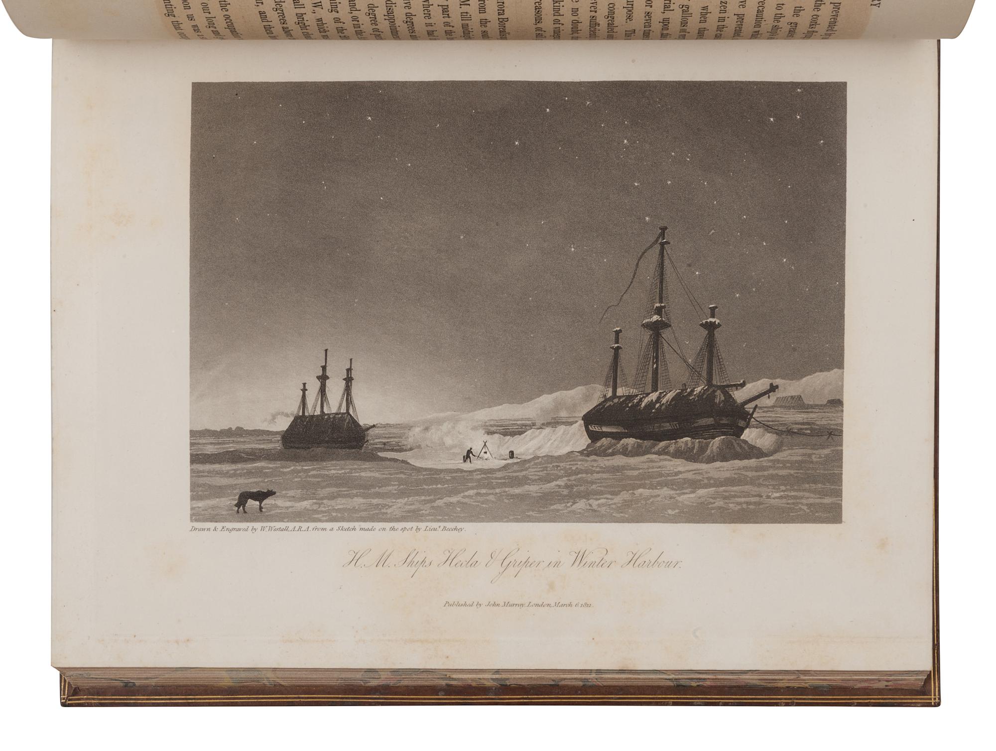 [TRAVEL & EXPLORATION]. PARRY, William Edward, Sir (1790-1855). Journal of a Voyage for the Discovery of a North-West Passage from the Atlantic to the Pacific; Performed in the Years 1819-20, in His Majesty's Ships Hecla and Griper . London: William Clowes for John Murray, 1821.