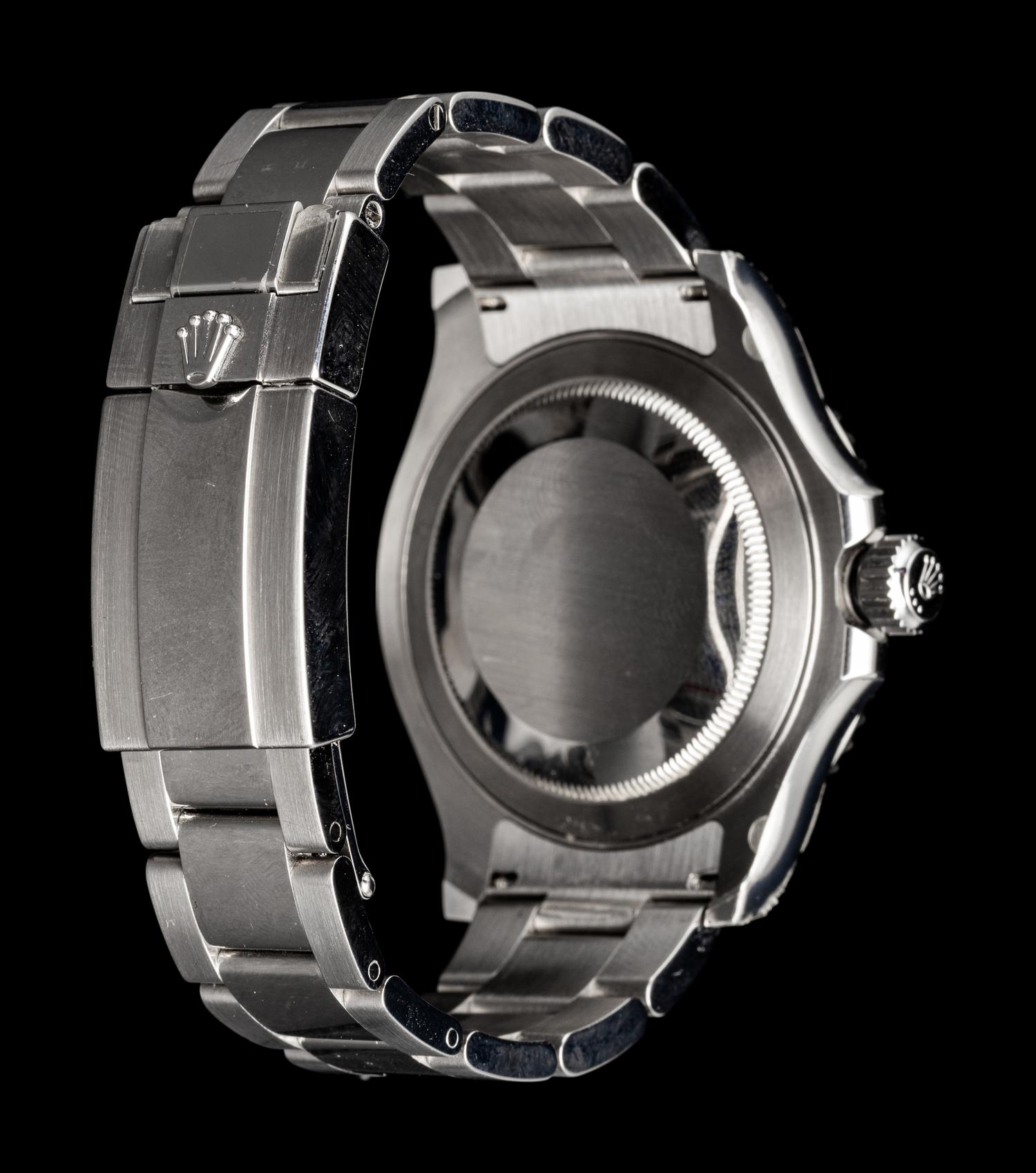 ROLEX, REF. 116622 STAINLESS STEEL AND PLATINUM 'YACHT-MASTER' WATCH