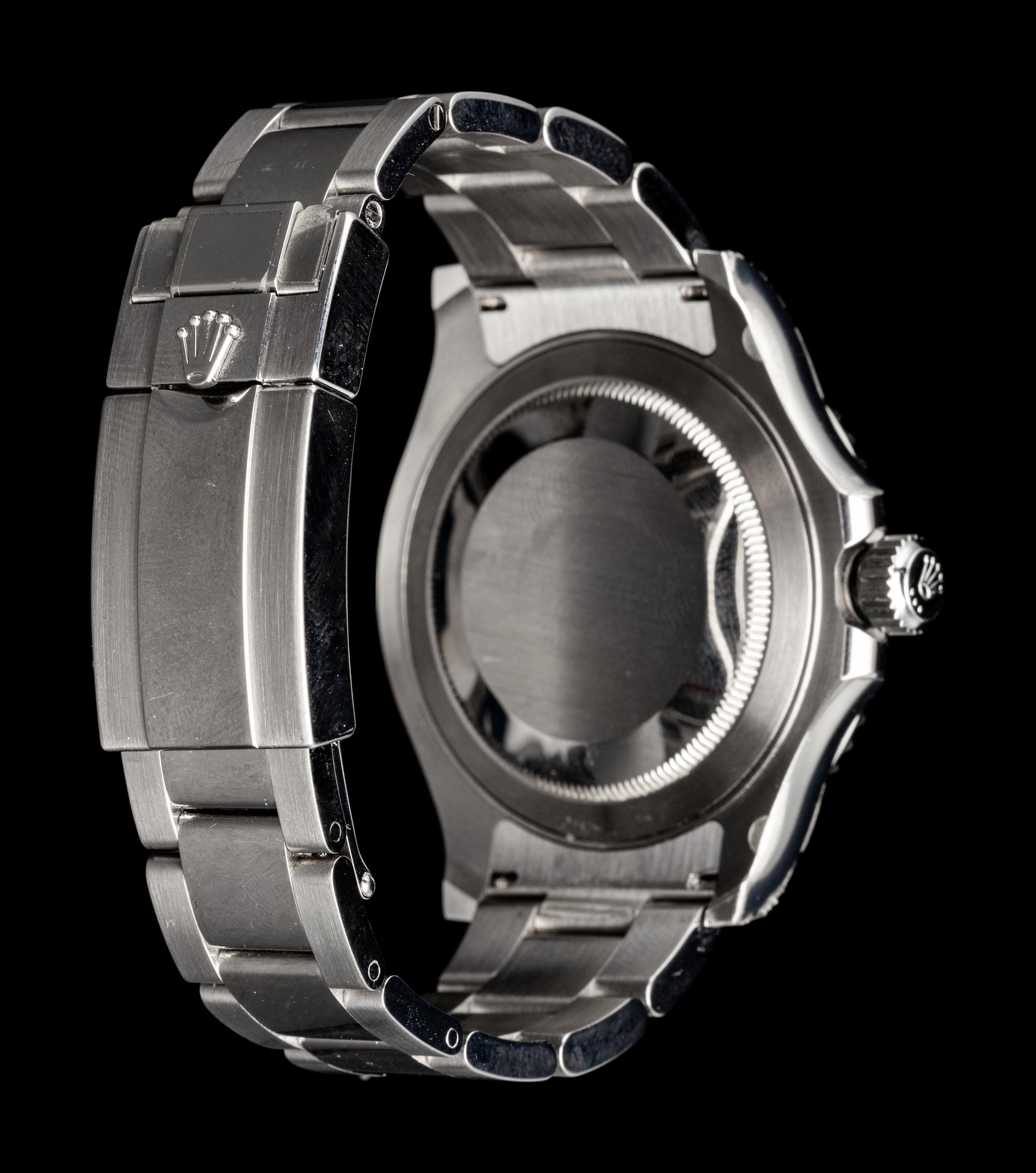 ROLEX, REF. 116622 STAINLESS STEEL AND PLATINUM 'YACHT-MASTER' WATCH