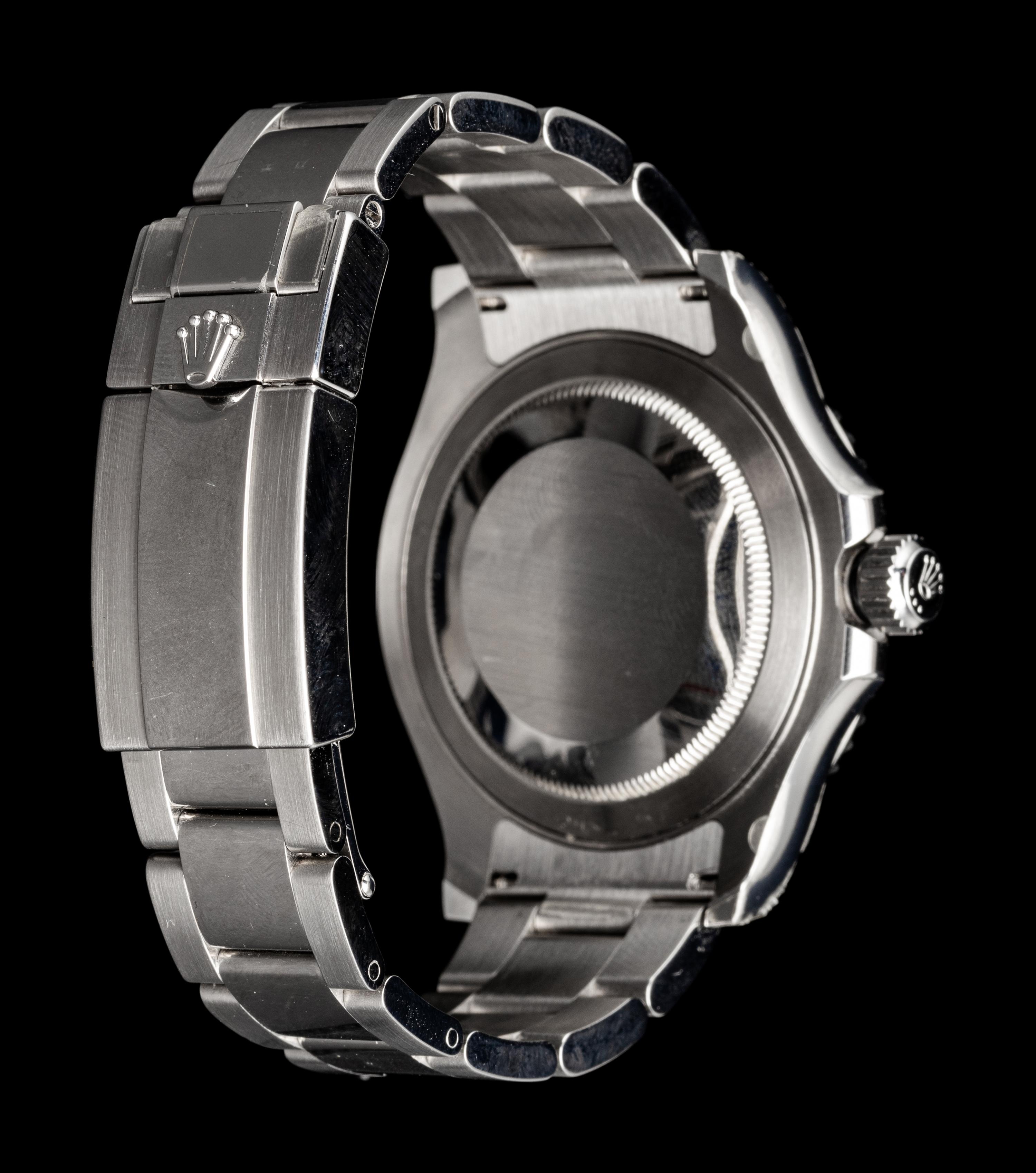 ROLEX, REF. 116622 STAINLESS STEEL AND PLATINUM 'YACHT-MASTER' WATCH