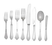 An English Silver Flatware Service