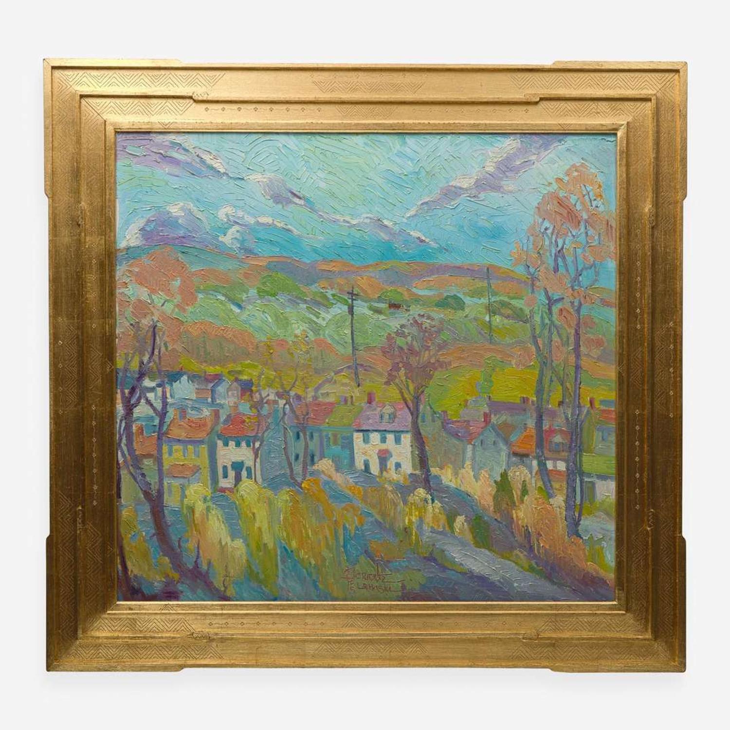 Joseph Barrett (American, b. 1936) New Houses: Bucks County