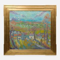 Joseph Barrett (American, b. 1936) New Houses: Bucks County
