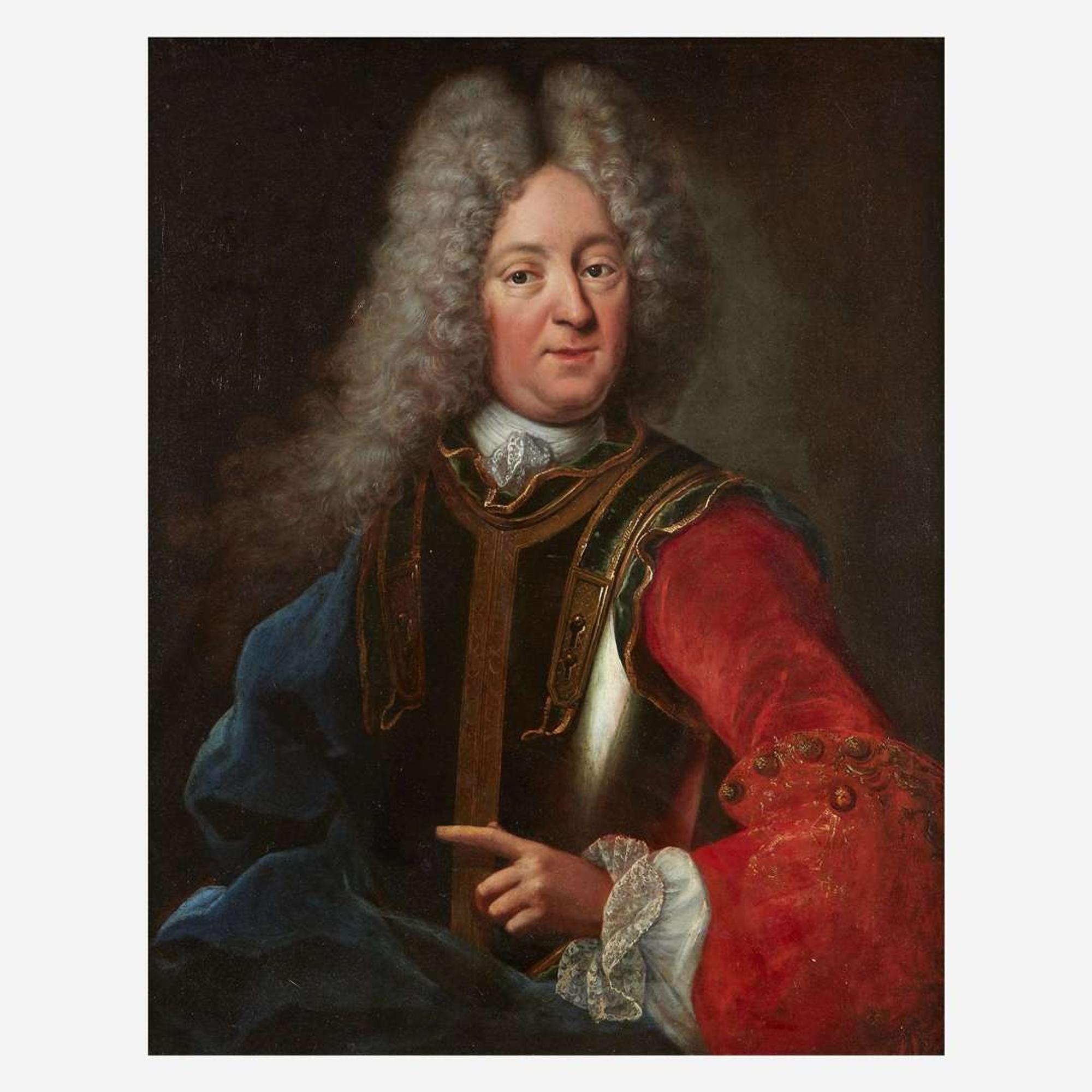 Circle of Robert Levrac-Tournières (French, 1667–1752) Portrait of a Gentleman in Armor, Bust-Length