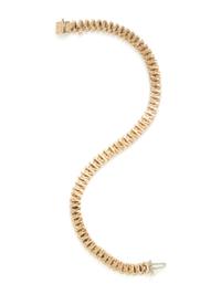 YELLOW GOLD AND DIAMOND BRACELET