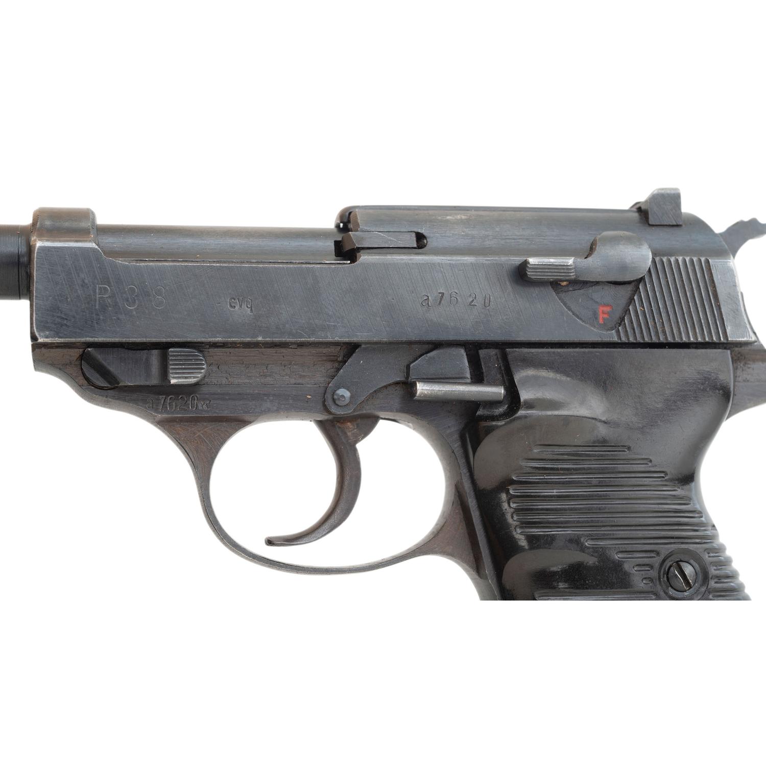 **Excellent Spreewerk P.38 with "Bring Back" Papers, Holsters, and Magazines