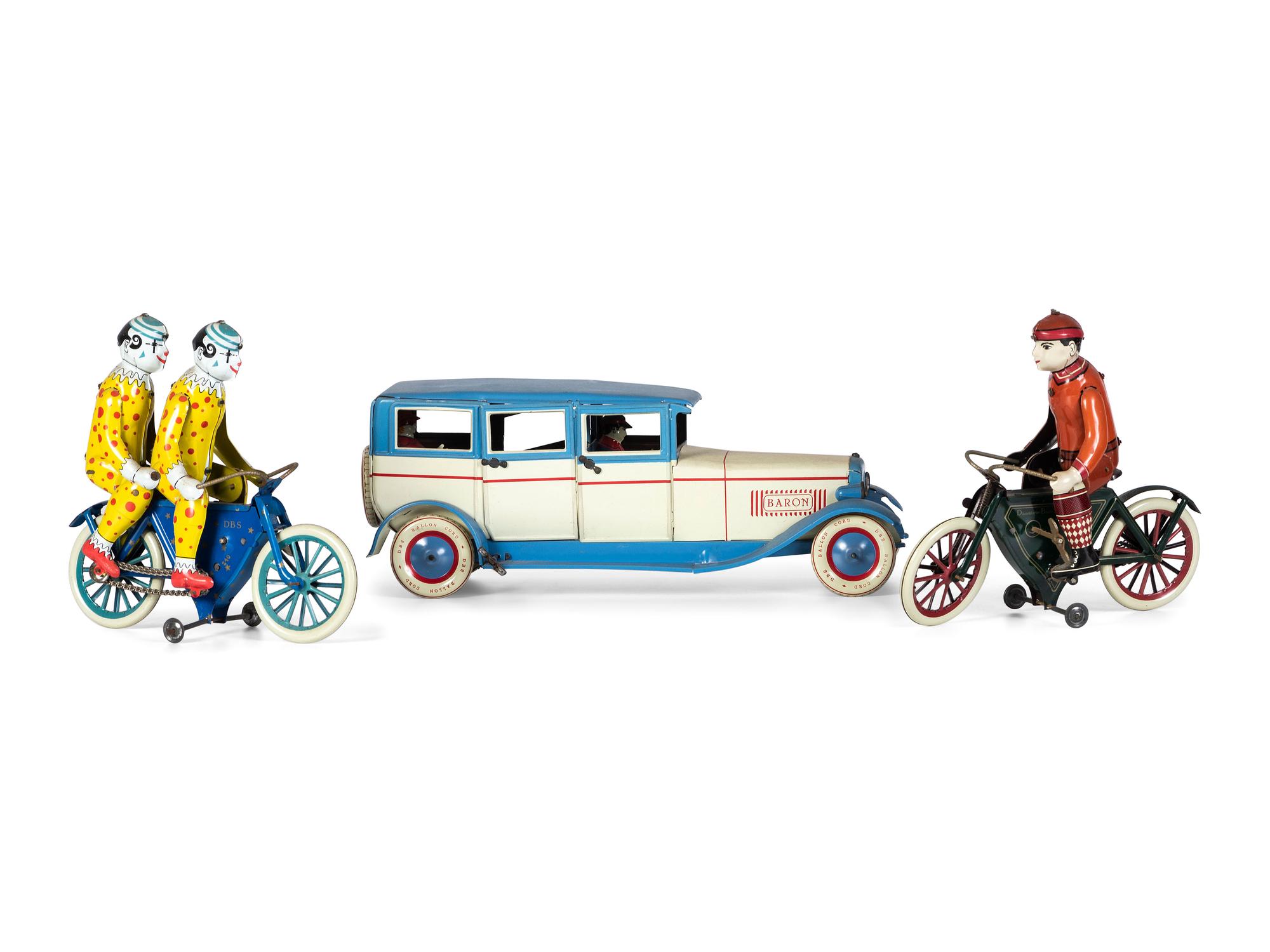 Three German Tin Lithograph Windup Toys