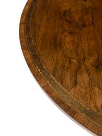 A George IV Brass Inlaid Rosewood Tilt-Top Breakfast Table