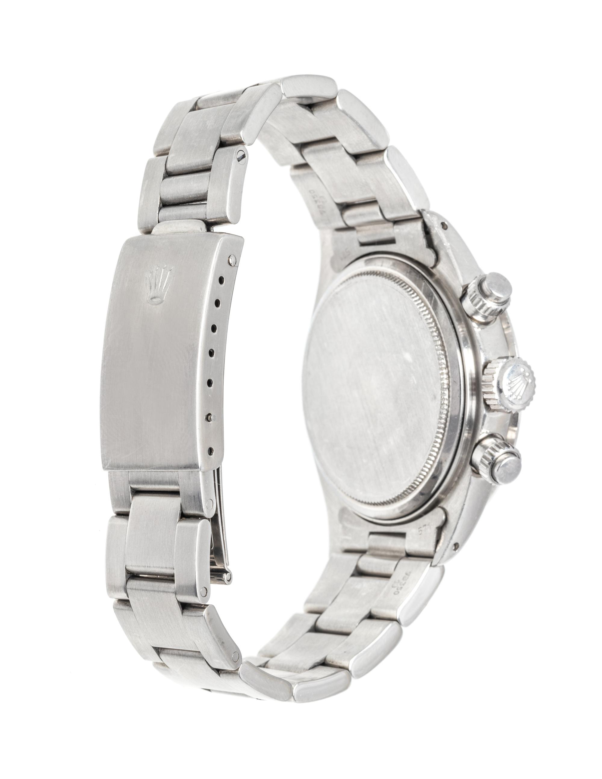 ROLEX, REF. 6265 STAINLESS STEEL 'DAYTONA' WITH SINGER PROTOTYPE DIAL, SINGLE OWNER
