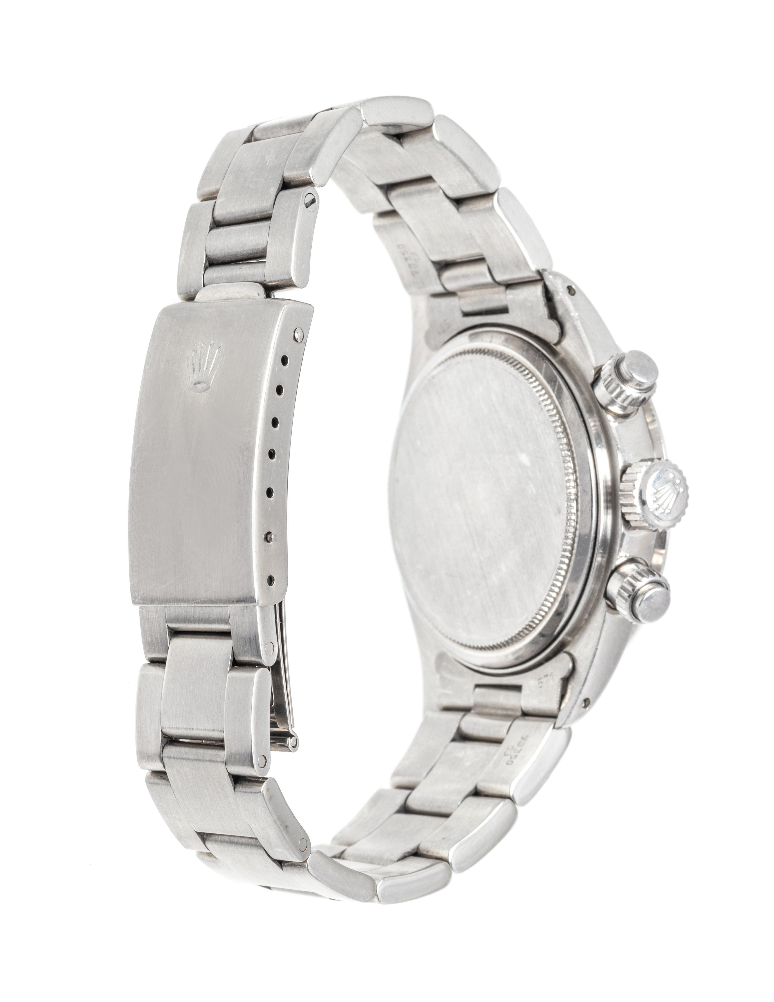 ROLEX, REF. 6265 STAINLESS STEEL 'DAYTONA' WITH SINGER PROTOTYPE DIAL, SINGLE OWNER