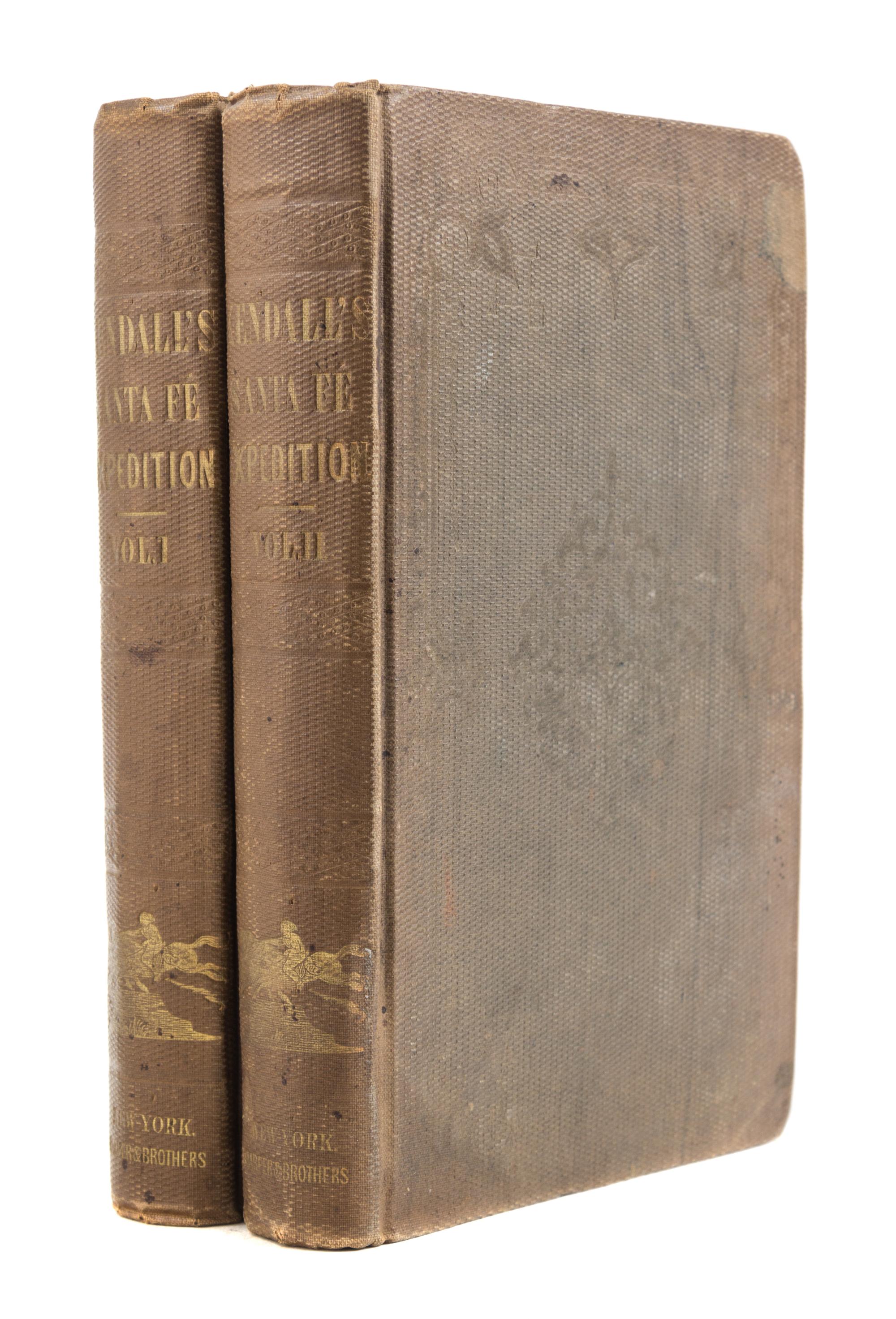 KENDALL, GEORGE WILKINS. Narrative of the Texan Santa Fe Expedition... New York, 1884, 1847.
