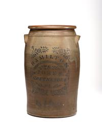 A Ten-Gallon Hamilton & Jones Stoneware Crock