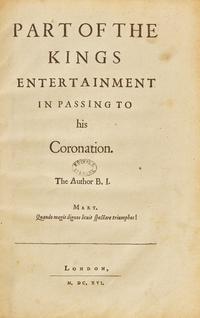 [Literature] Jonson, Ben. Extract from "The Workes of Benjamin Jonson"