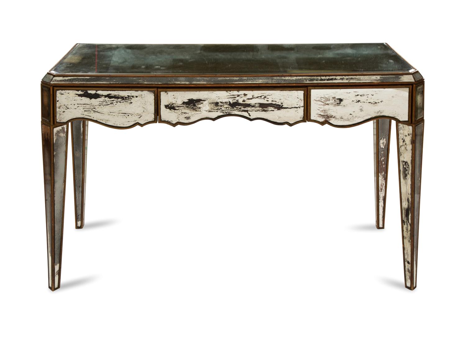 An Art Deco Mirror-Veneered Dressing Table