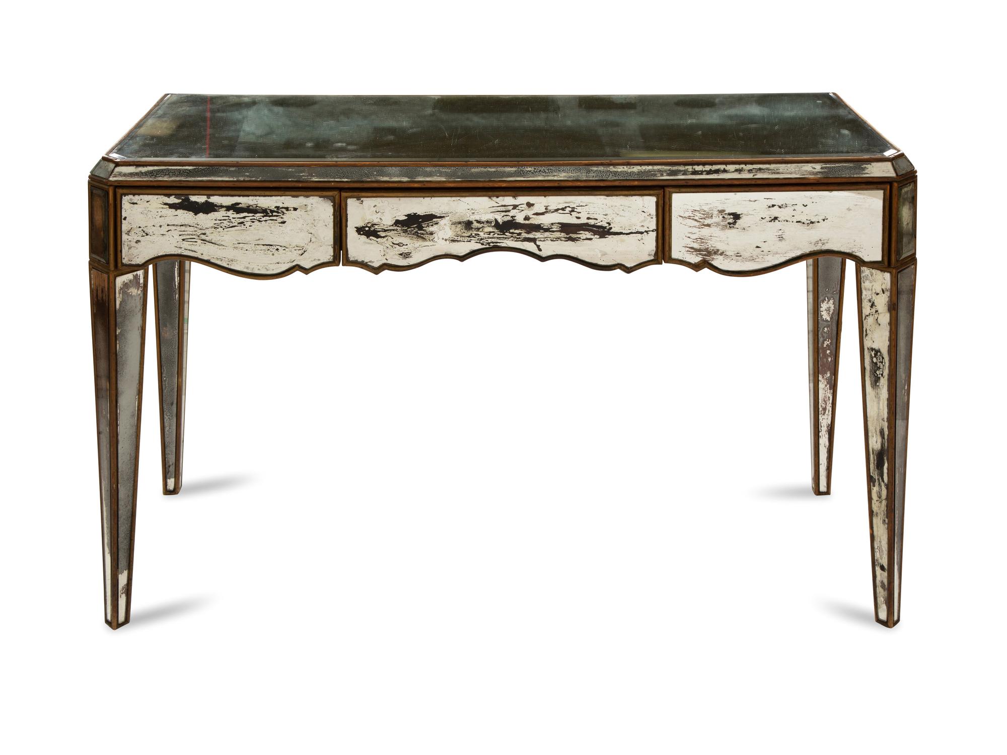 An Art Deco Mirror-Veneered Dressing Table