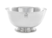 An American Silver Revere Bowl, Markham J. Frankel, Williamsburg, VA, Fourth Quarter 20th Century, of circular form having a slightly f