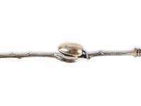 An Early Gorham Silver Olive Spoon and Seafood Forks