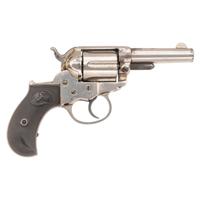 Colt Model 1877 Lightning .38 Colt Revolver Nickel Etched Panel