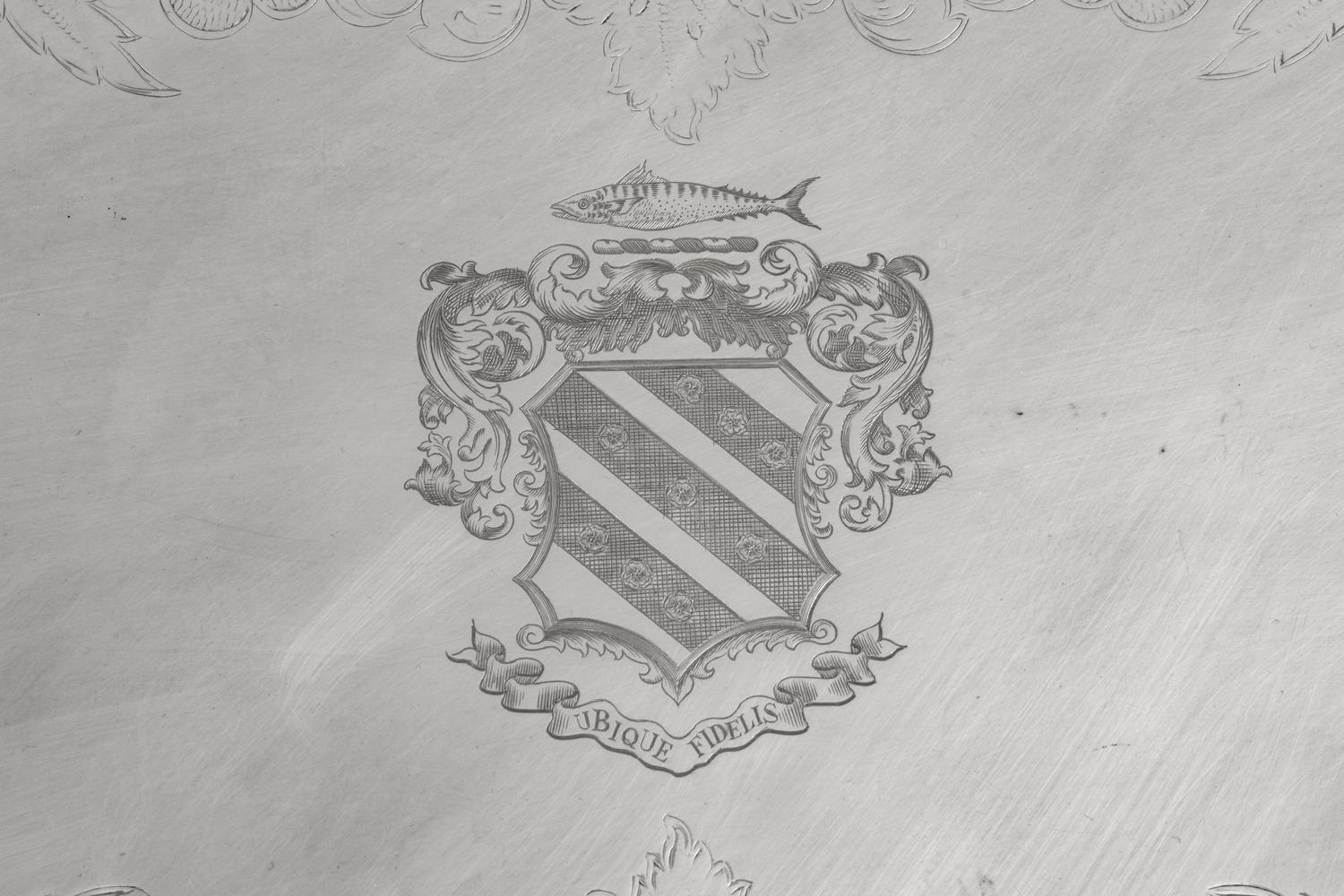 A Large English Silverplate Two-Handled Tray — Barker Ellis, Early 20th Century