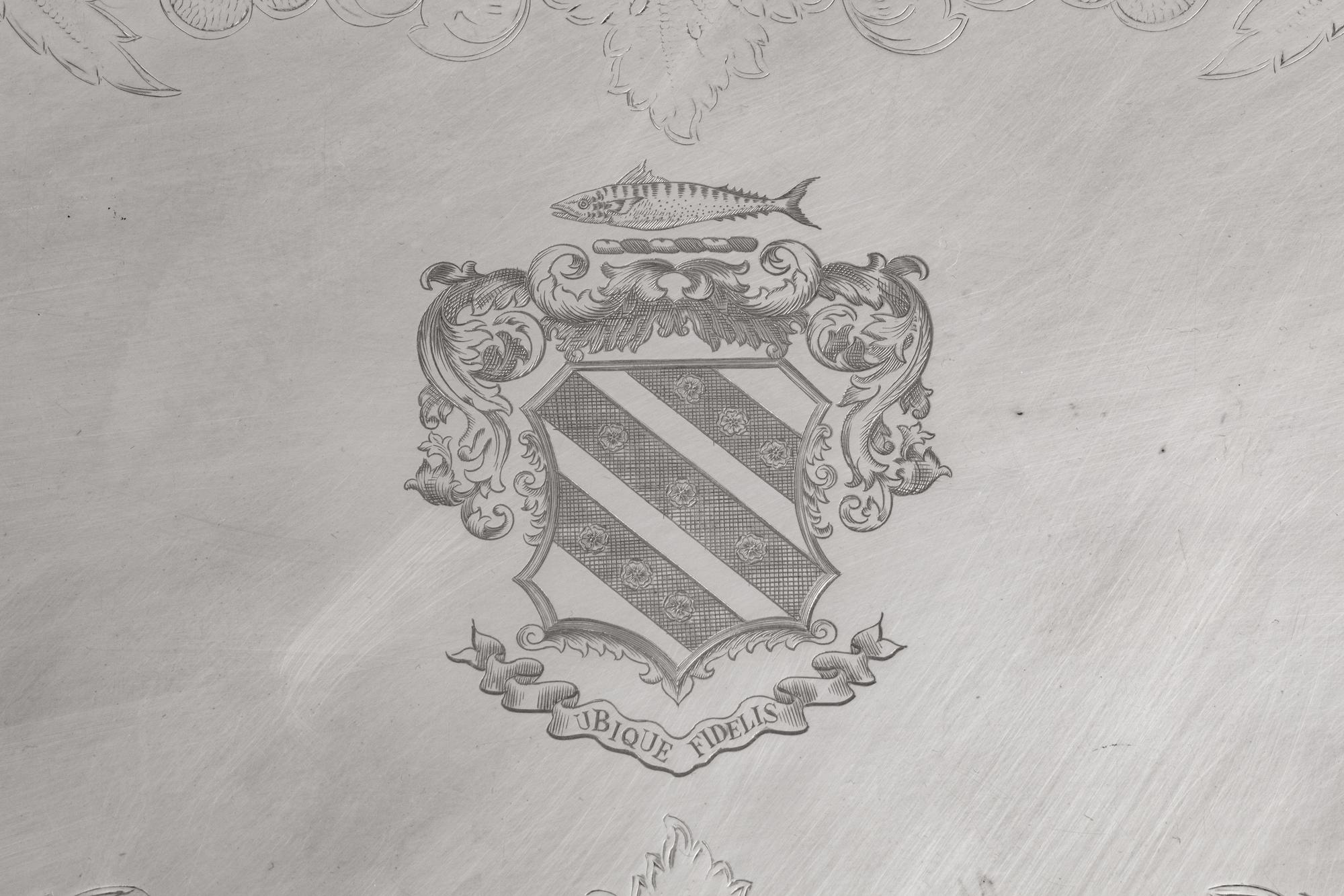 A Large English Silverplate Two-Handled Tray — Barker Ellis, Early 20th Century