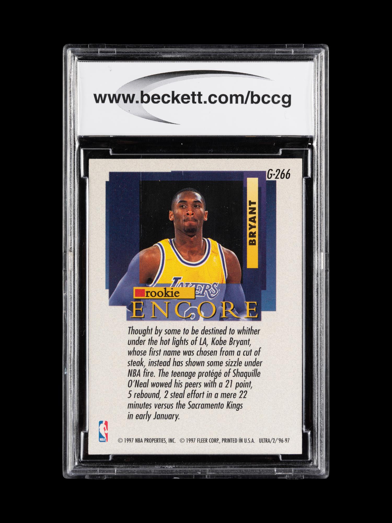 A Group of 1996-97 Fleer Ultra Kobe Bryant Rookie Basketball Cards,