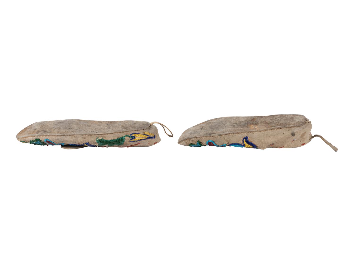 Apsáalooke [Crow] Beaded Hide Moccasins
