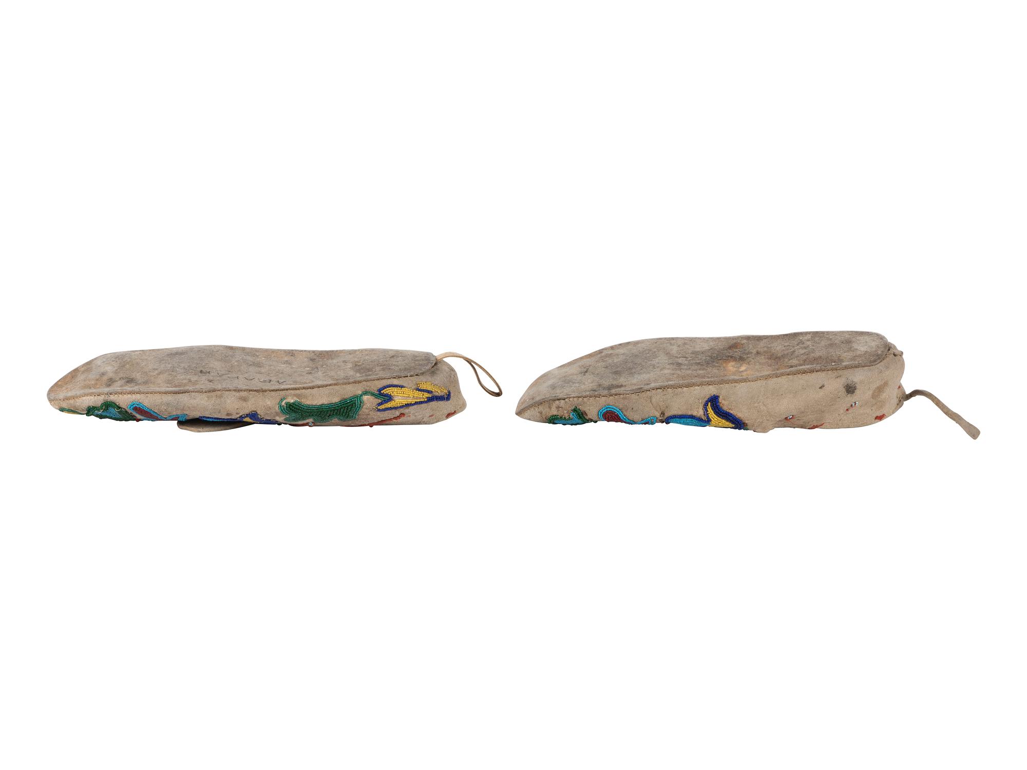 Apsáalooke [Crow] Beaded Hide Moccasins
