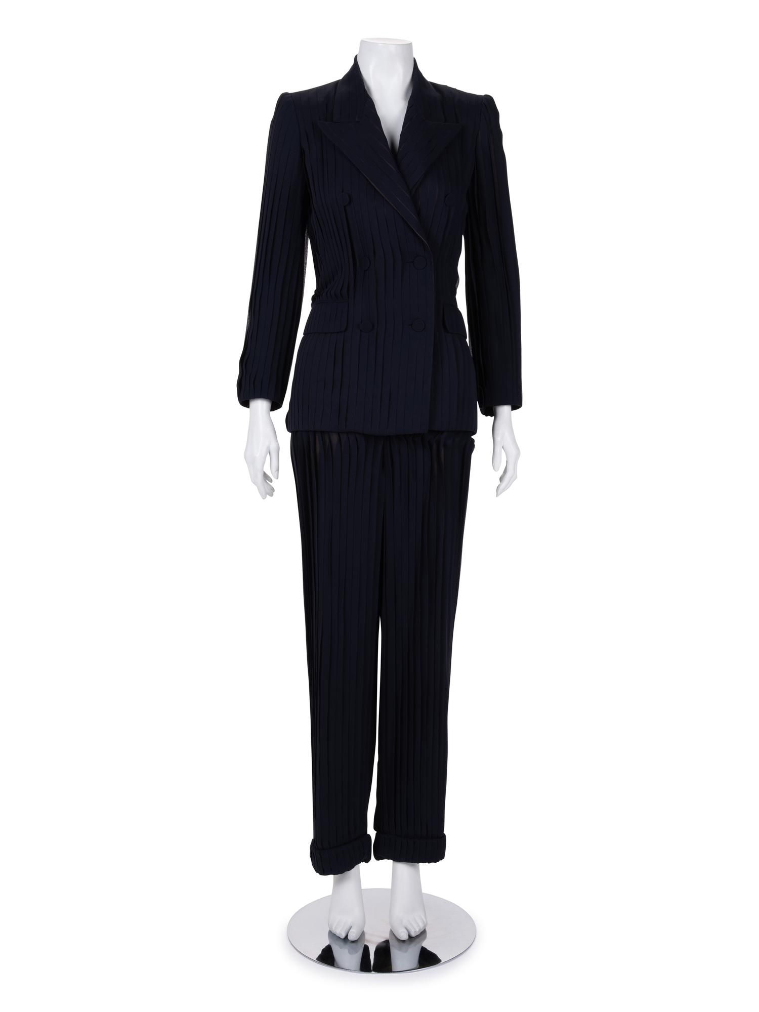Jean Paul Gaultier Haute Couture Crepe Pant Suit, 1990-2000s