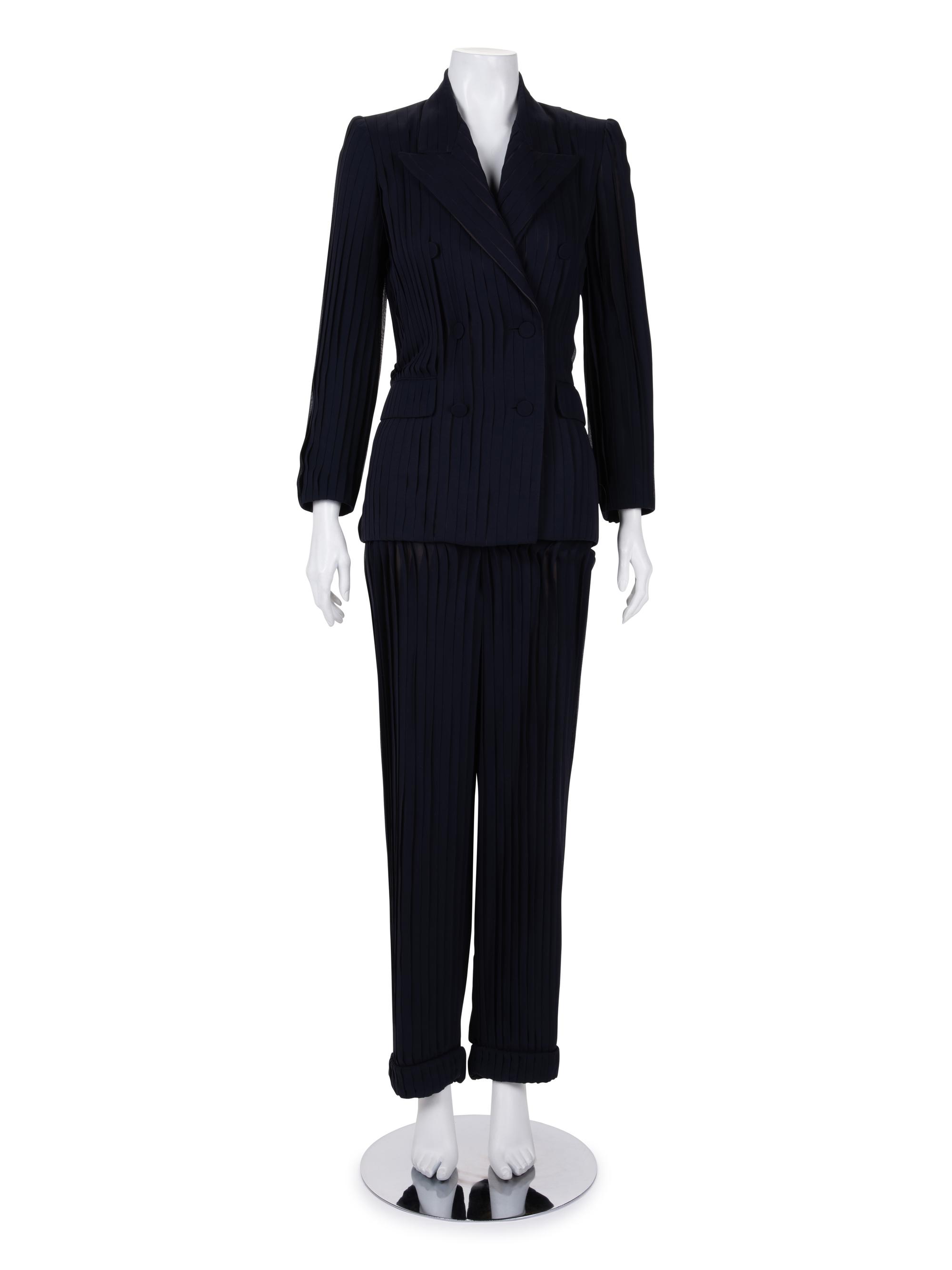 Jean Paul Gaultier Haute Couture Crepe Pant Suit, 1990-2000s