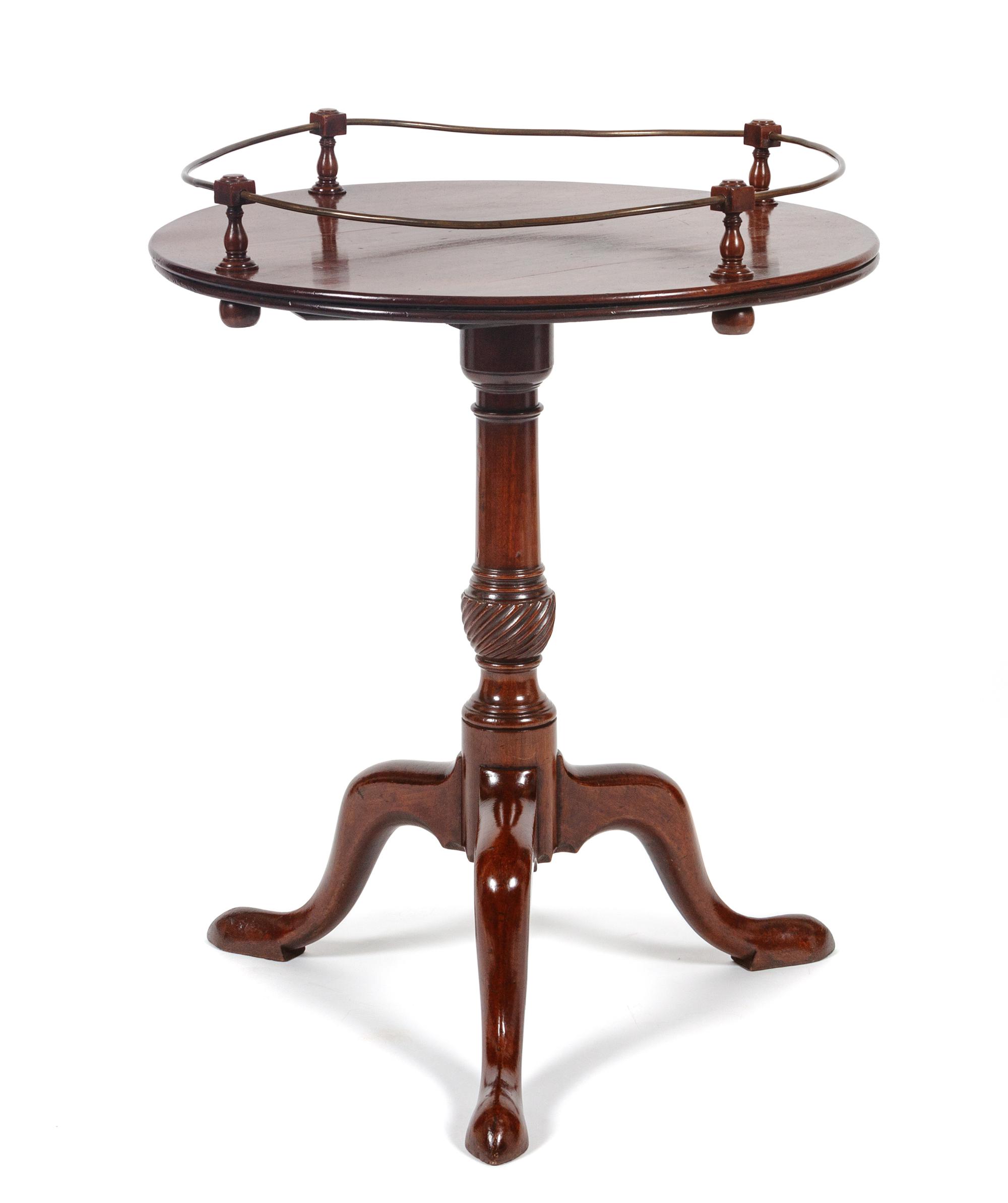 A Chippendale Style Mahogany Tilt-Top Tea Table — LATE 19TH CENTURY