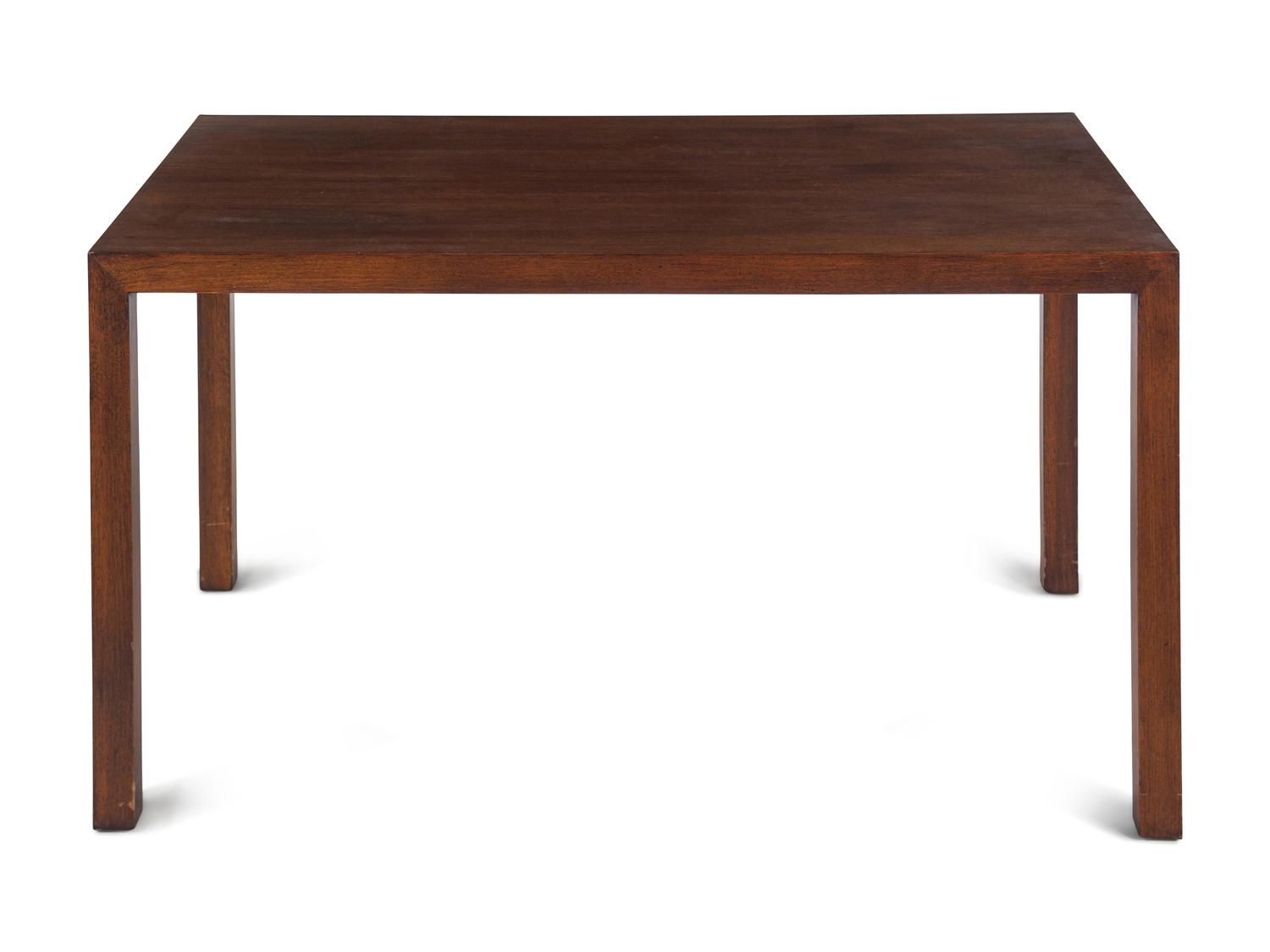 A Contemporary Walnut Table in the Style of Dunbar