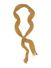 YELLOW GOLD MESH SCARF NECKLACE