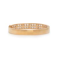 YELLOW GOLD AND DIAMOND BANGLE BRACELET