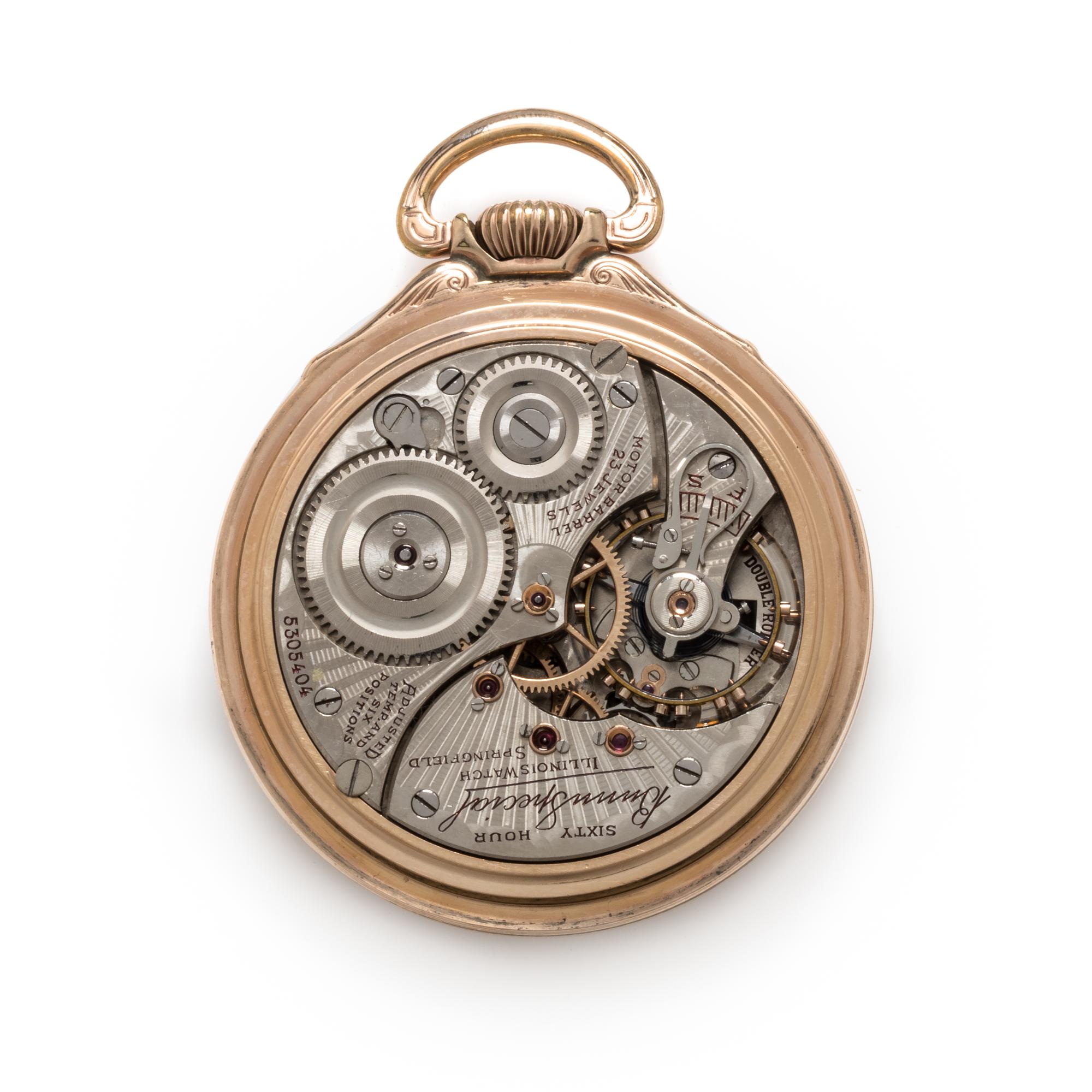 Illinois, G.F. Open Face 'Bunn Special' Pocket Watch, Circa 1930