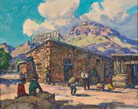Marjorie Reed (American, 1915-1996) — Wool Buying Time in Oraibi