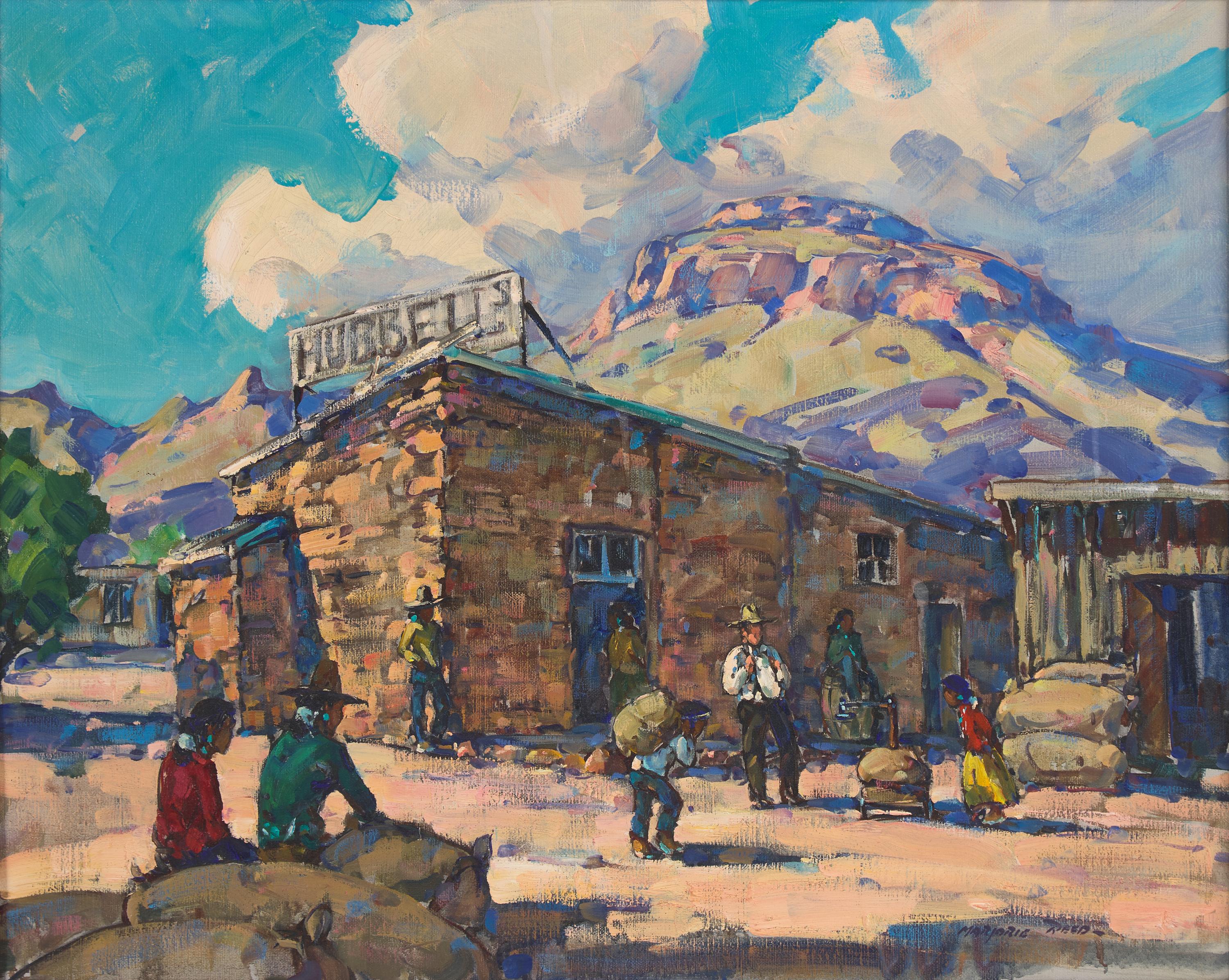 Marjorie Reed (American, 1915-1996) — Wool Buying Time in Oraibi