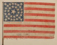 [FLAGS]. 33-star American parade flag. Ca 1859-1861.