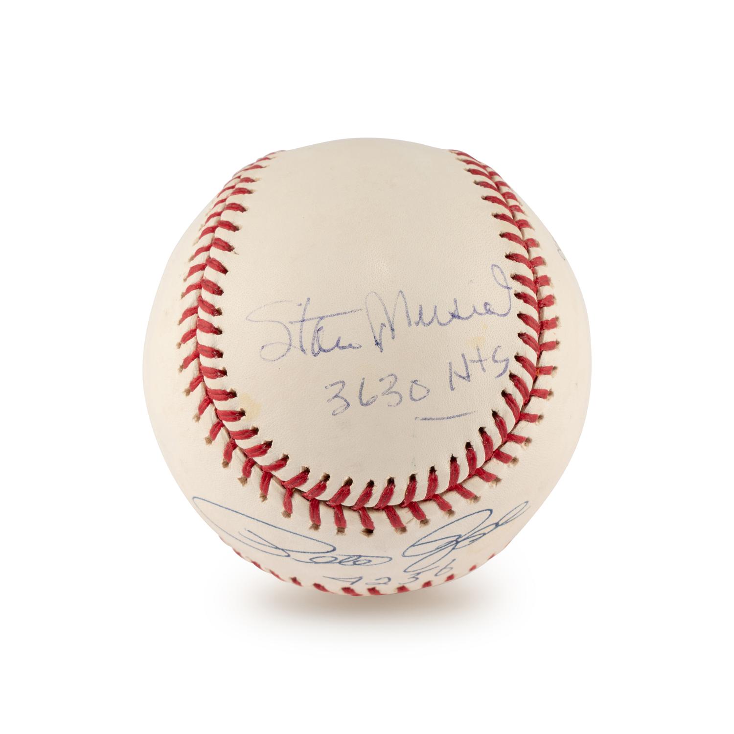 A Stan Musial and Pete Rose Dual Signed Autograph Baseball (Beckett Authentication Services)