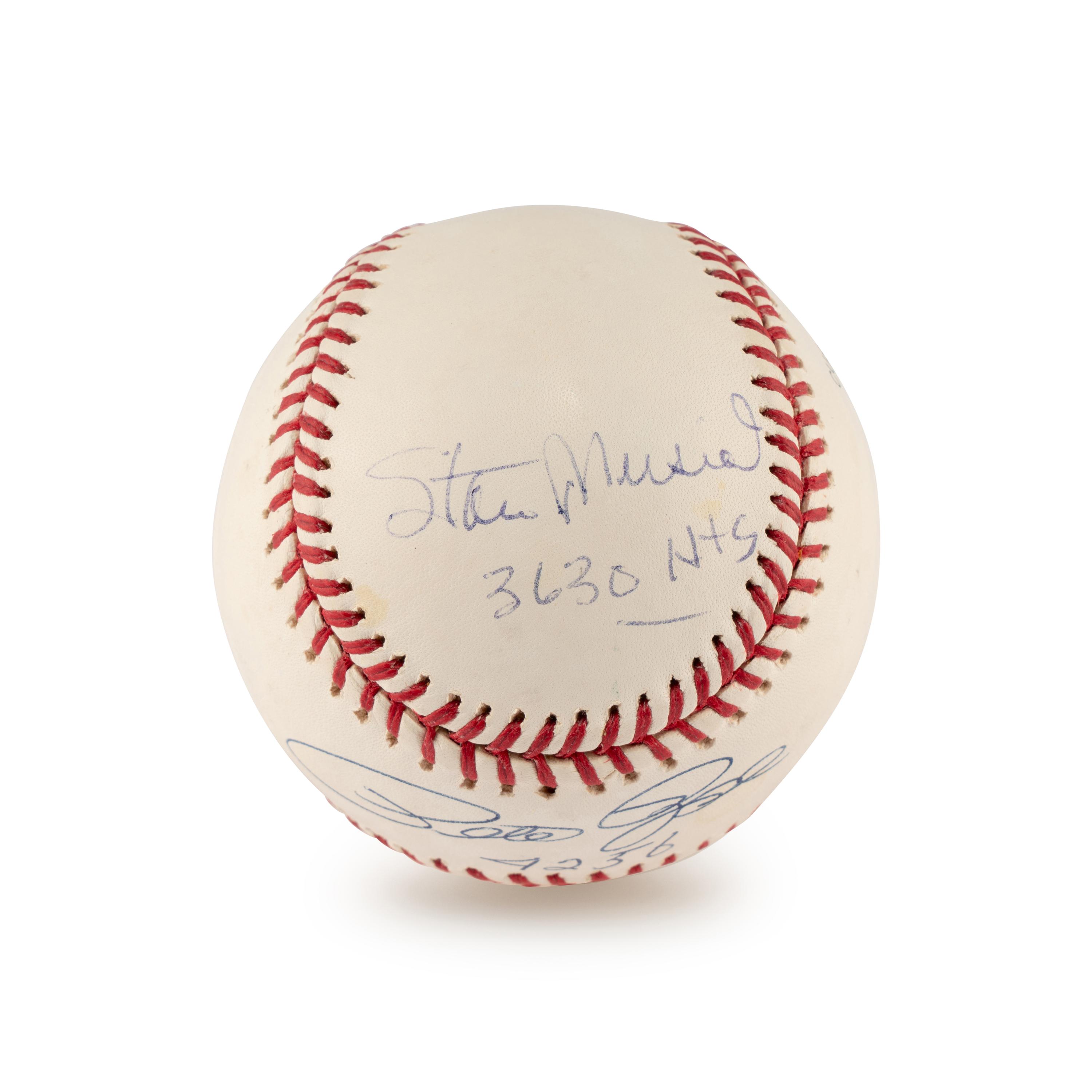A Stan Musial and Pete Rose Dual Signed Autograph Baseball (Beckett Authentication Services)