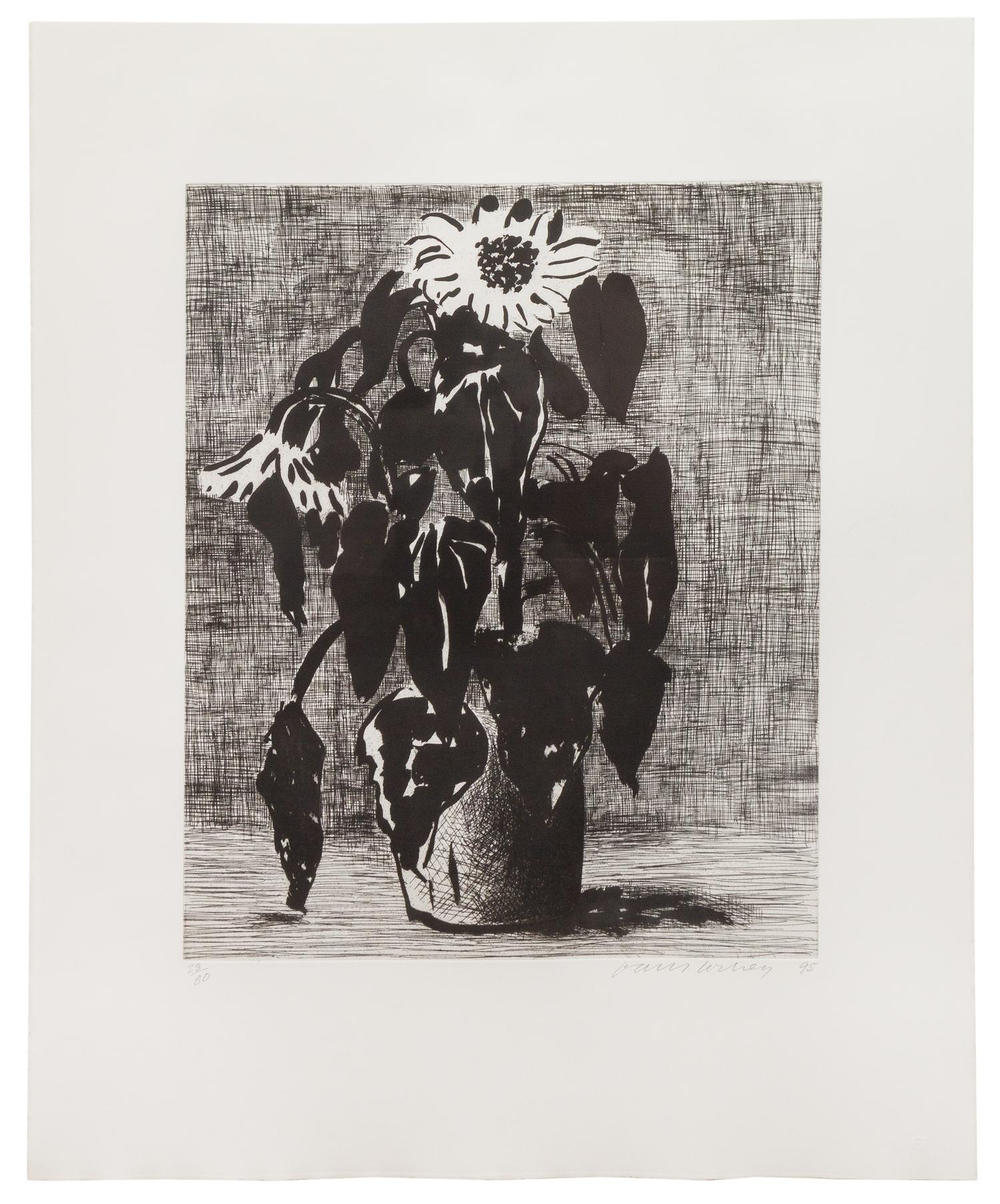 David Hockney, (British, b. 1937), Sunflowers I, 1995