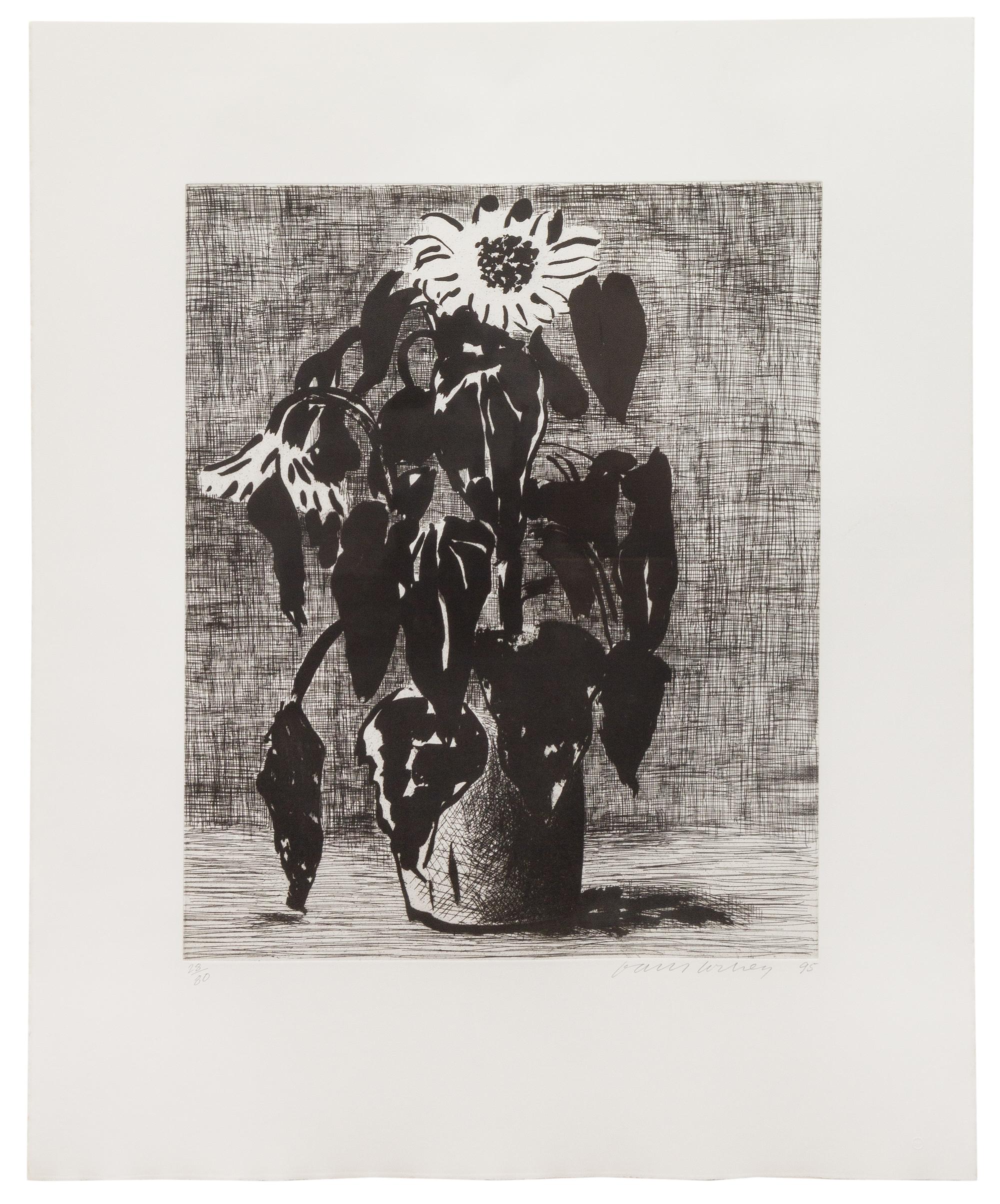 David Hockney, (British, b. 1937), Sunflowers I, 1995