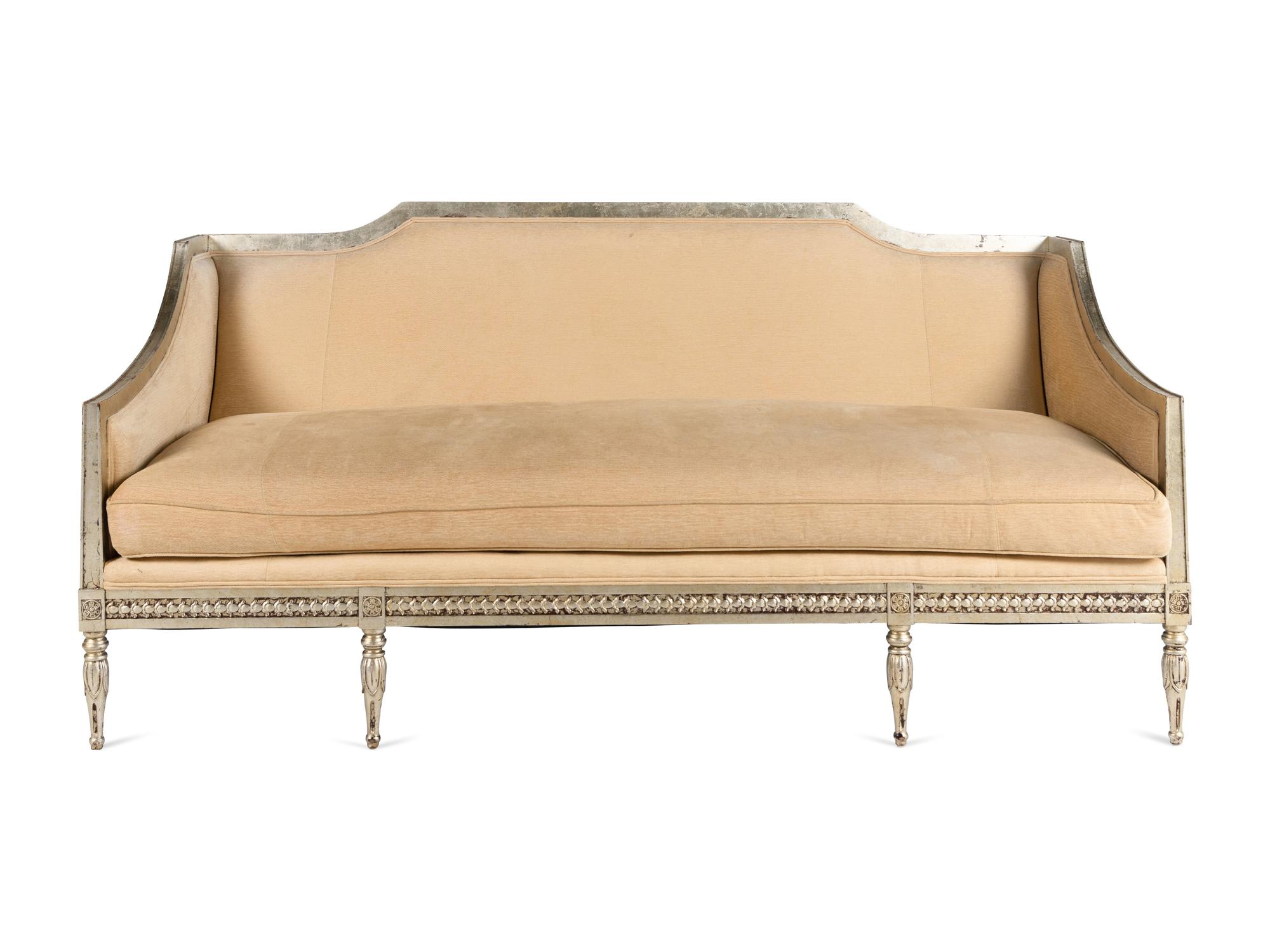 A Louis XVI Style Painted Sofa